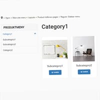 Regular: Sidebar menu
