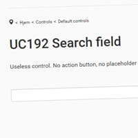 UC192 Search field