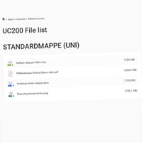 UC200 File list